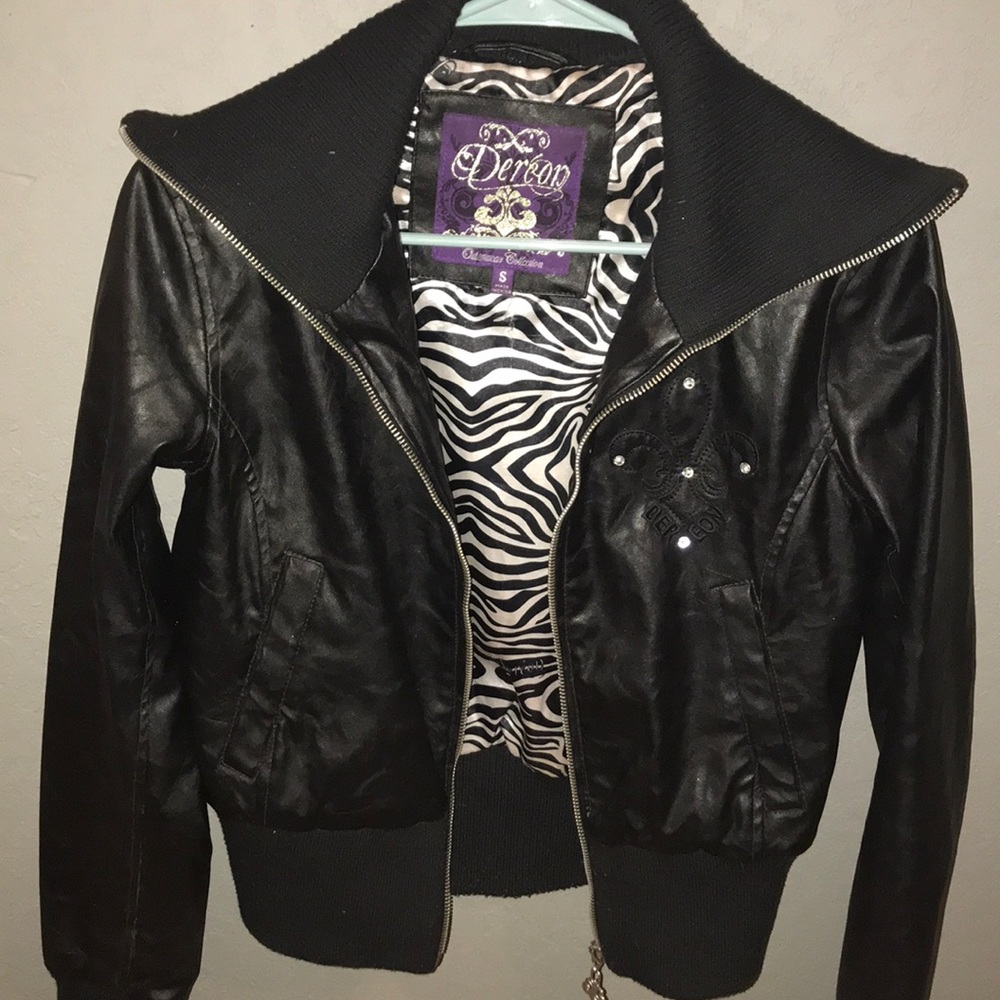 Dereon leather jacket